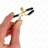 Kink pinzas para pezones dorado 6 cm