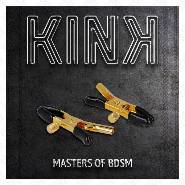 Kink pinzas para pezones dorado 6 cm