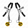 Kink pinzas para pezones con campanilla dorada 6 cm