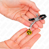 Kink pinzas para pezones con campanilla dorada 6 cm