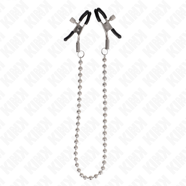 Kink pinzas para pezones con cadena de bolas 30 cm
