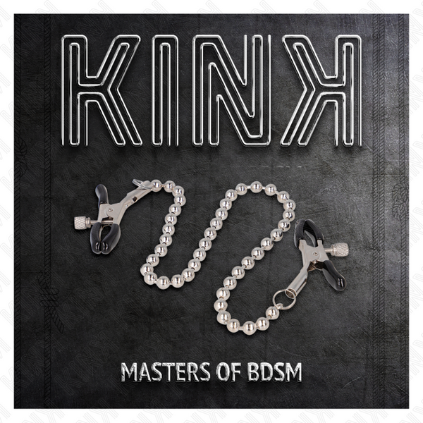 Kink pinzas para pezones con cadena de bolas 30 cm