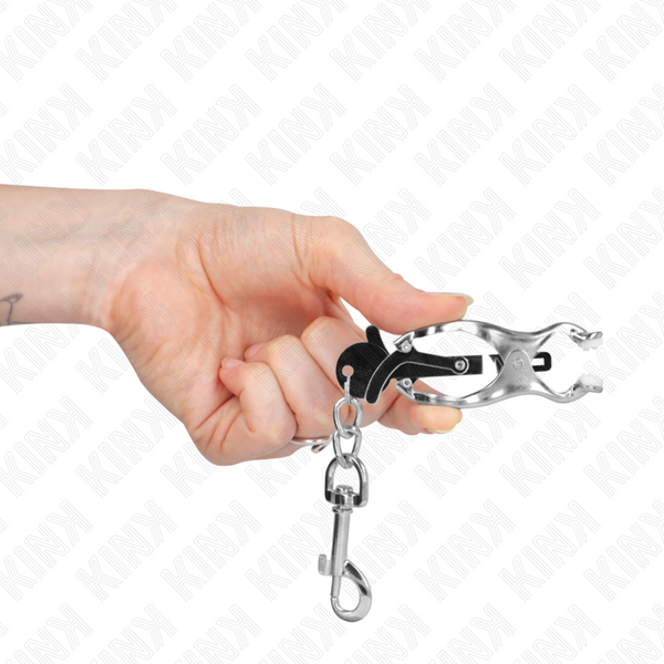 Kink pinzas para pezones estilo japonés con ganchos