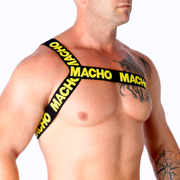 Macho arnés romano pride