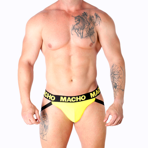 Macho mx25a jock amarillo lycra