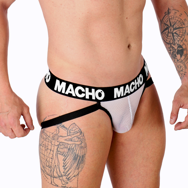 Macho mx26x1 jock rejilla blanco