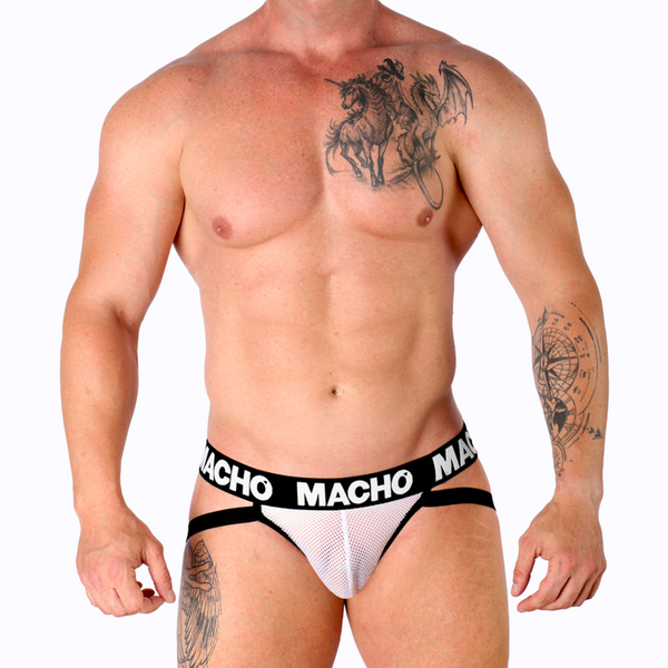 Macho mx26x1 jock rejilla blanco