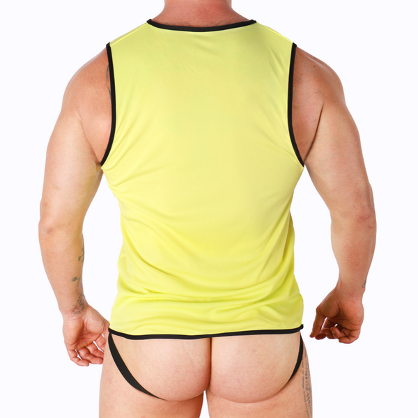 Macho camiseta amarillo