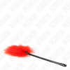 Kink plumas para cosquillas rojo usado para el kit bondage 27 cm