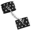 Kink muñequeras con cierre a presión lleno de tachuelas ajustable negro 19 24 cm x 5.5 cm