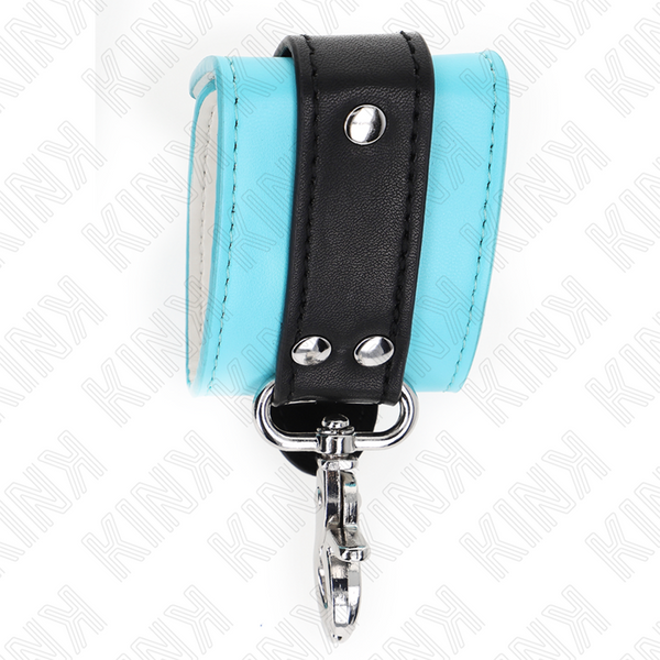 Kink muñequeras con cierre premium negro azul ajustable 21 28 cm x 5.5 cm