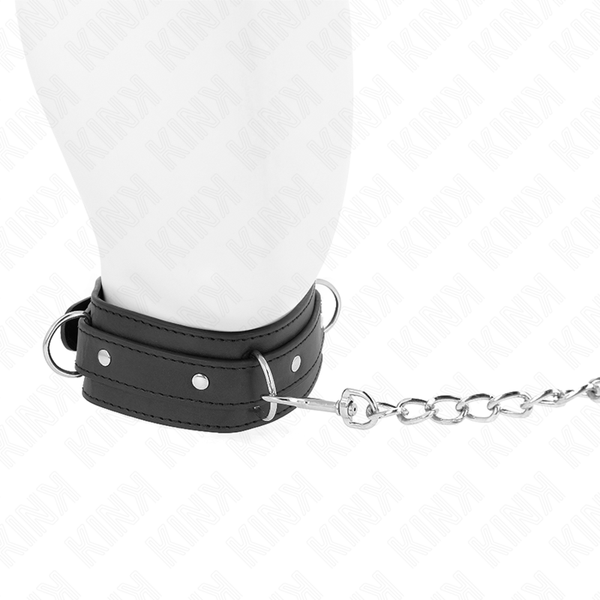 Kink collar con correa 65 cm 3 anillos modelo 1 ajustable 38 49 cm x 5 cm