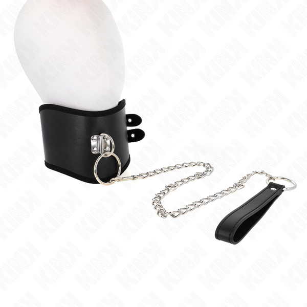 Kink collar con correa 65 cm ancho negro ajustable 40 55 cm x 10 cm