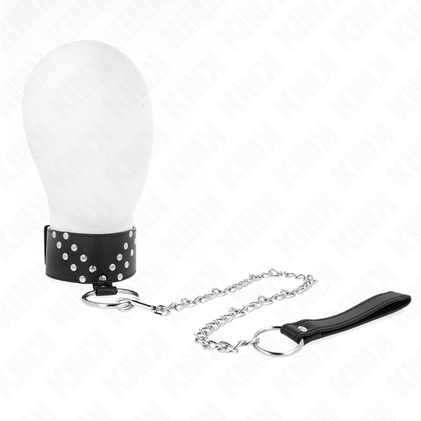 Kink collar con correa 65 cm con remache en v ajustable 36 43 cm x 5 cm