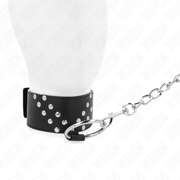 Kink collar con correa 65 cm con remache en v ajustable 36 43 cm x 5 cm