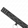 Kink collar con correa 65 cm con tachuelas plateadas modelo 3 ajustable 36 43 cm x 5 cm