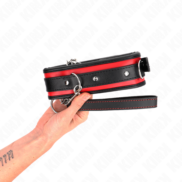 Kink collar con correa 65 cm pesado modelo 2 ajustable 36.5 50 cm