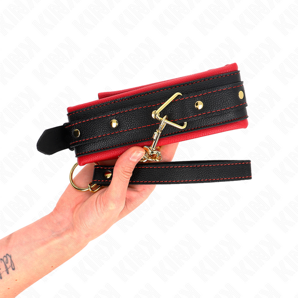 Kink collar con correa de tejido liso ajustable 33 48 cm x 5.7 cm