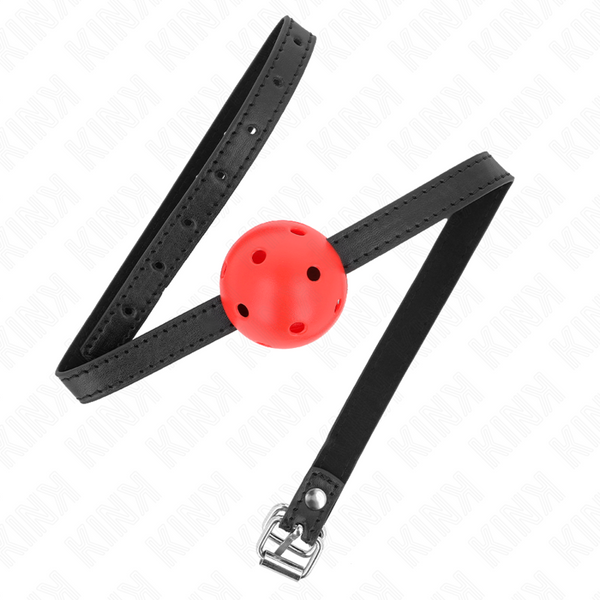 Kink mordaza de bola 4.5 cm transpirable simplicity rojo 62 x 1.5 cm