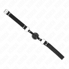 Kink mordaza de bola 4 cm transpirable con doble remache modelo 1 negro 62 x 2.5 cm ajustable 42 58 cm