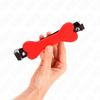 Kink mordaza de hueso 12 cm rojo 63 x 2 cm