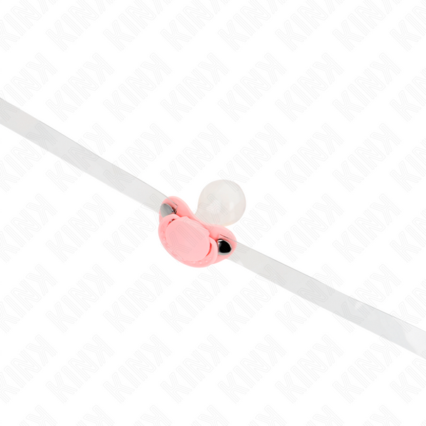 Kink mordaza forma chupete 5.5 x 4 cm rosa ajustable 43 60 cm