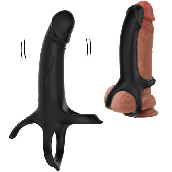 Dildo con anillo y vibrador