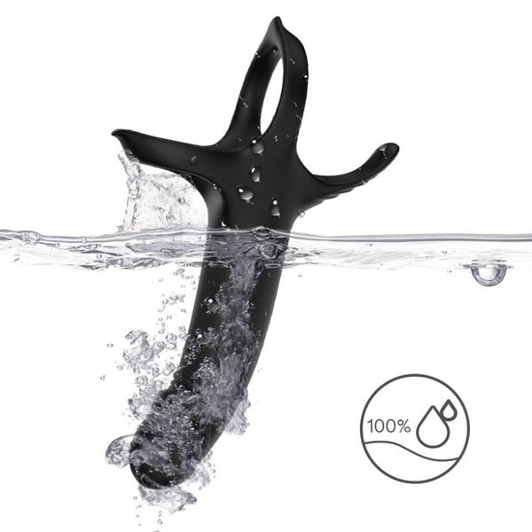 Dildo con anillo y vibrador