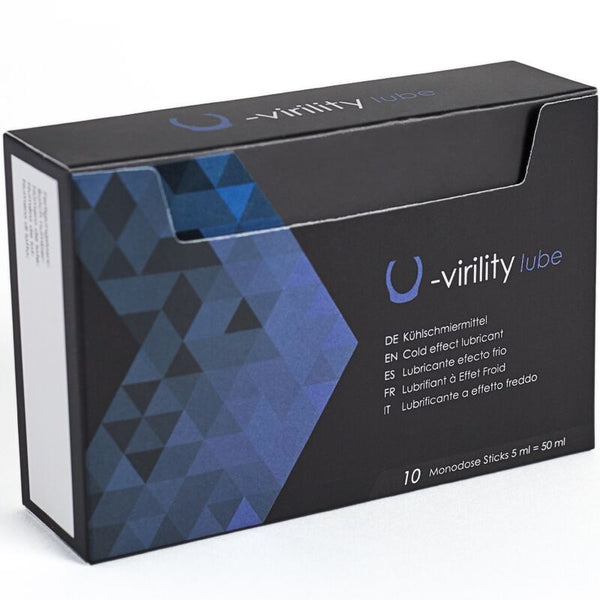 500cosmetics u virility lube lubricante efecto frio 10 x 5 ml