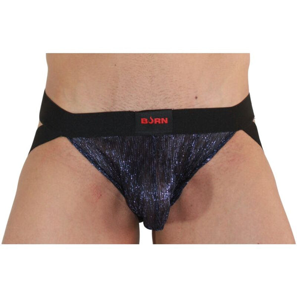 Burn 006 jock brillante azul negro