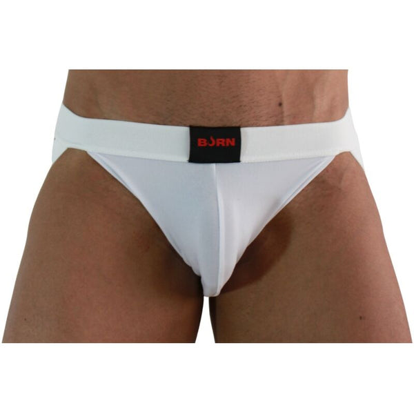 Burn 007 jock lycra blanco