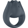 Perfect pair 2 multivibrador 2 en 1 anillo para pene y estimulador de dedo gris