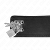 Kink collar con correa 65 cm ancho negro ajustable 33.5 41 cm x 5 cm