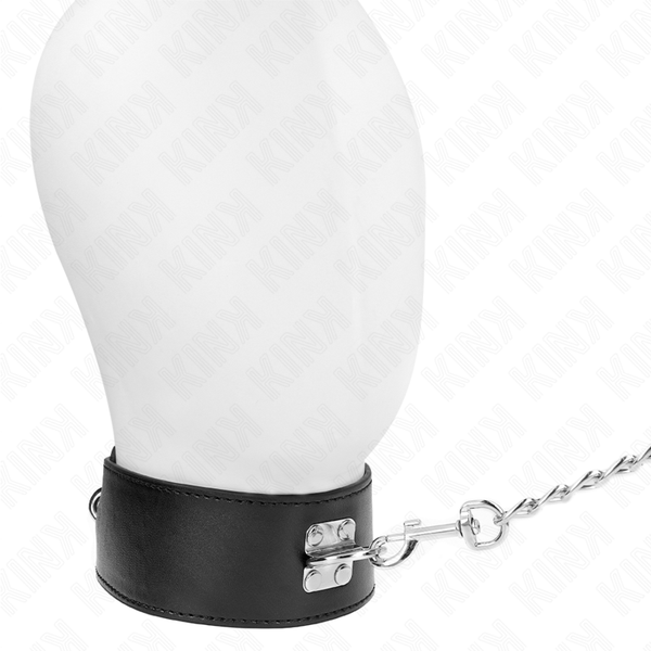 Kink collar con correa 65 cm ancho negro ajustable 33.5 41 cm x 5 cm