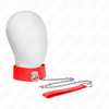 Kink collar con correa 65 cm ancho rojo ajustable 33.5 41 cm x 5 cm