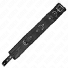 Kink collar con correa 65 cm con restricciones negro ajustable 36 42 cm x 5.5 cm