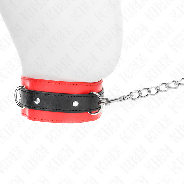 Kink collar con correa 65 cm rojo 54 x 4.5 cm
