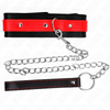 Kink collar con correa 65 cm rojo ajustable 36 43 cm x 5 cm