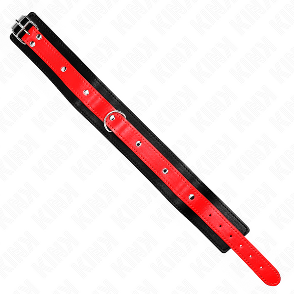 Kink collar con correa 65 cm rojo ajustable 36 43 cm x 5 cm