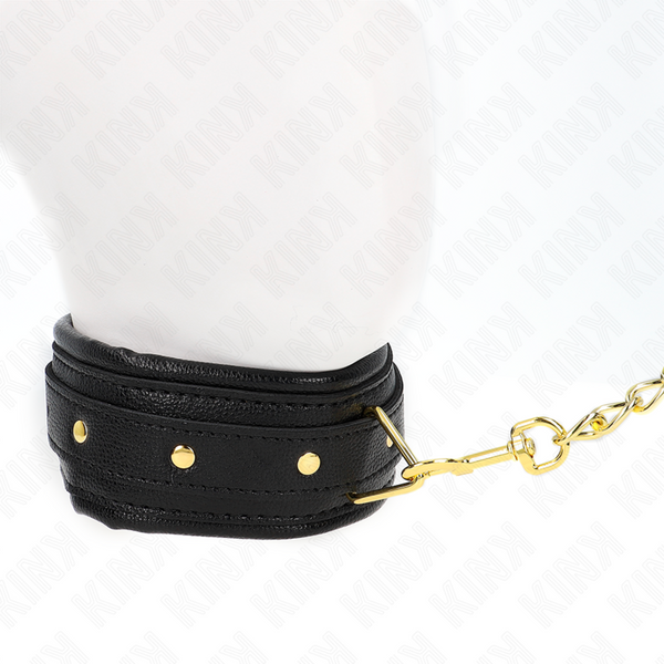 Kink collar con correa esponja imitación cuero modelo 1 ajustable 37 54 cm x 3 cm