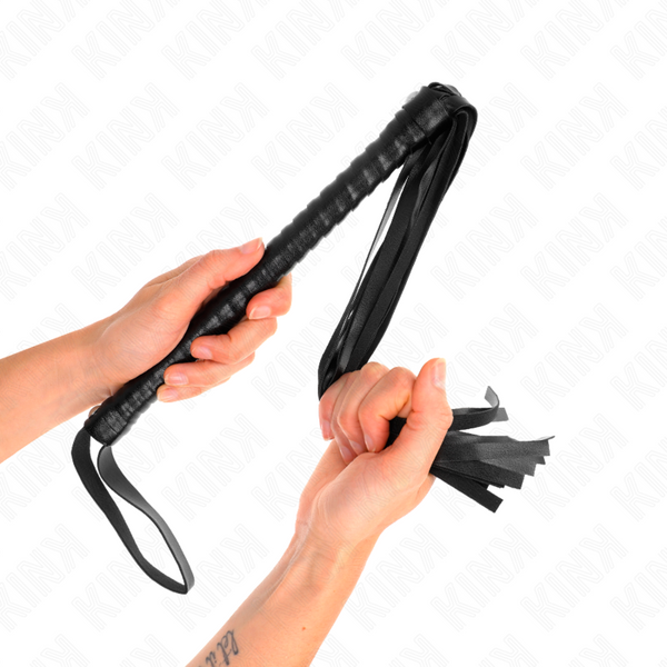 Kink látigo con mango texturizado negro 48.5 cm