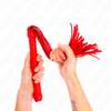 Kink látigo con mango texturizado rojo 48.5 cm