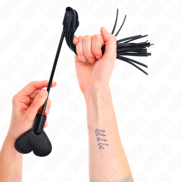 Kink látigo de gama con paleta corazón 35 cm