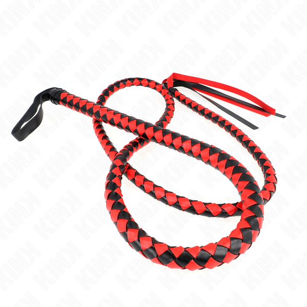 Kink látigo de serpiente largo rojo 210 cm