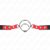 Kink mordaza con múltiples juntas tóricas 4 4.8 cm rojo ajustable 38 x 56 cm