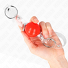 Kink mordaza de bola roja de pvc transparente ajustable