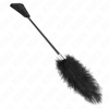 Kink plumas de avestruz para cosquillas con paleta de encaje 56 cm