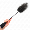 Kink plumas de avestruz para cosquillas con paleta de encaje 56 cm