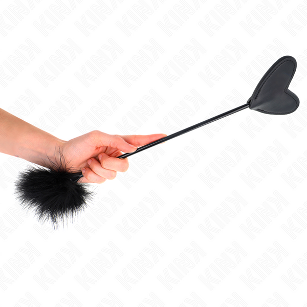 Kink plumas para cosquillas con paleta de corazón 31 cm