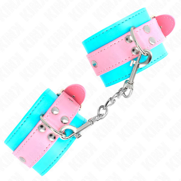 Kink muñequeras chic azul rosa ajustable 16 28 cm x 5 cm